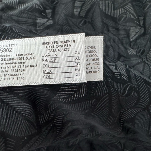 Leonisa Black Waist trainer Corset XL - Picture 4 of 6